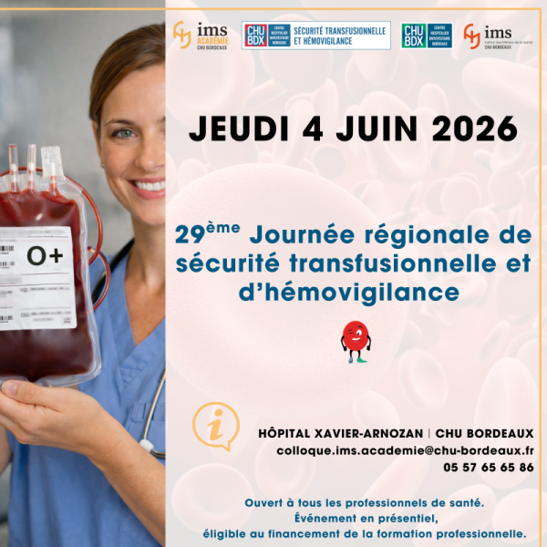 SAVE THE DATE HEMOVIGILANCE