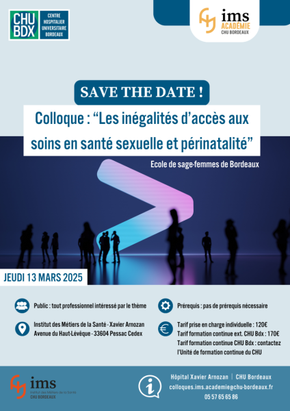 Affiche save the date colloque sages-femmes