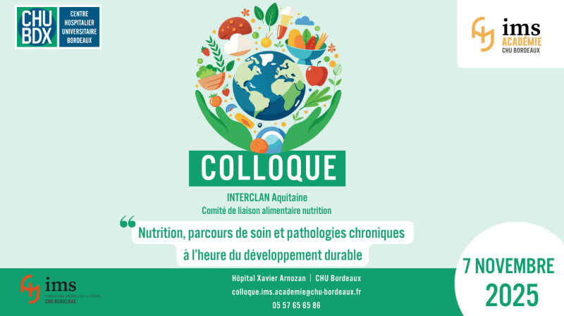 Colloque "Nutrition, parcours de soin et pathologies chroniques à l'heure du développement durable"