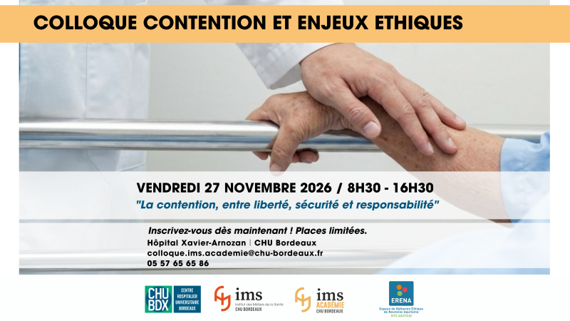 COLLOQUE CONTENTION ET ENJEUX ETHIQUES